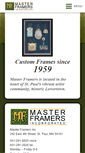 Mobile Screenshot of masterframers.com